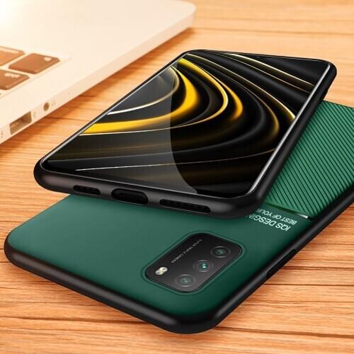 For Xiaomi Poco M3 Case Car Magnetic Holder Phone Cover For Xiaomi Pocom3 On Xiomi Pocco Poxo Poko Pocophone M 3 Silicone Coque