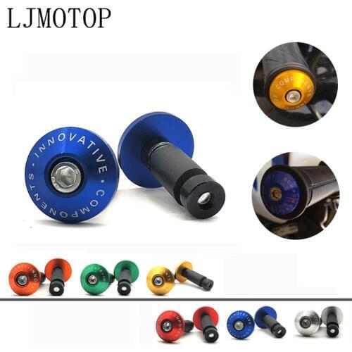 For HONDA CBR600F hoRnet 250 cb400 CBR900RR Universal Motorcycle Handle End Bar motocross Handlebar Grip Plug Cap