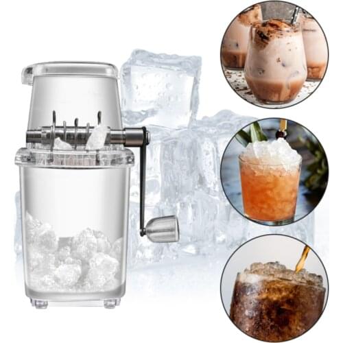 Home Manual Ice Crusher Multi-function Hand Shaved Ice Machine Ice Chopper Kitchen Bar Ice Blenders Tools