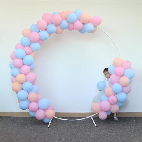 Circle Wedding Arch for Balloons Flowers Wed Decor Iron Round Arch Stand Backdrop Holder Party Background DIY Decoration Props