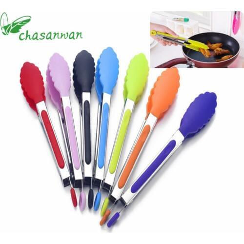 CHASANWAN Kitchen Gadgets Multi-function Cooking Utensils Stainless Steel Bread Clip Barbecue Food Clip Kitchen Accessories