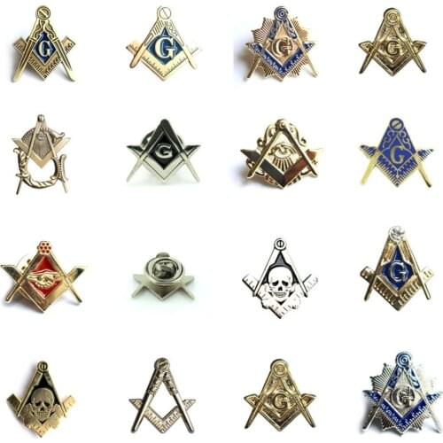Masonic Lapel Pin Freemasonry Square and Compass Mason Lapel Pin Badge with Butterfly Clutch Symbol Gift for Freemason
