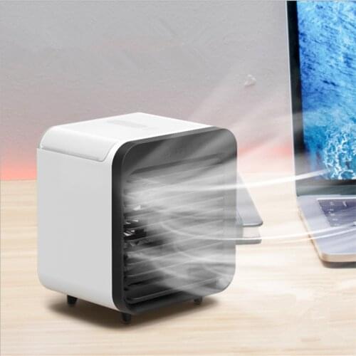 Mini Air Conditioning Cooling Fan USB Rechargeable Portable Air Conditioner 3 Speed Desktop Air Cooler For Home Office