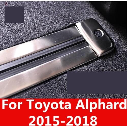 For Toyota Alphard 2015-2018 Seats rail sliding track decorative anti-slip strip sticker cover trim decoration Auto Accessories