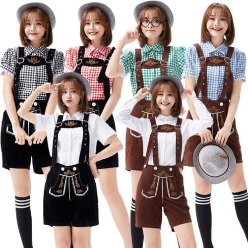 The New German Oktoberfest Clothes Munich Overalls and Trousers National Clothes Winery Work Clothes Women