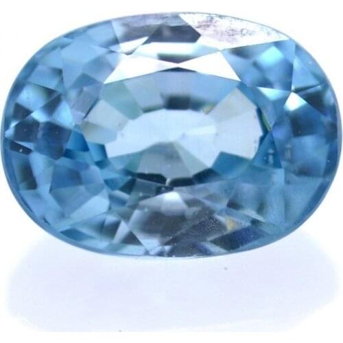 2,27 ct Natural Blue Zircon Oval Cut