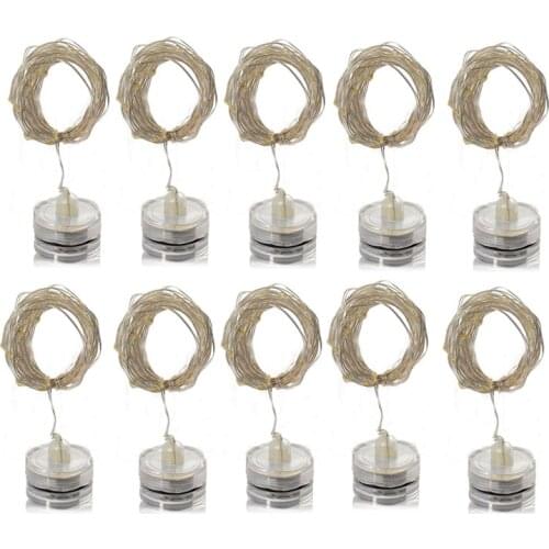 Submersible LED Starry String Waterproof Light Copper Wire Fairy Light Fish Bowl Underwater Home Vase Centerpiece Ornaments