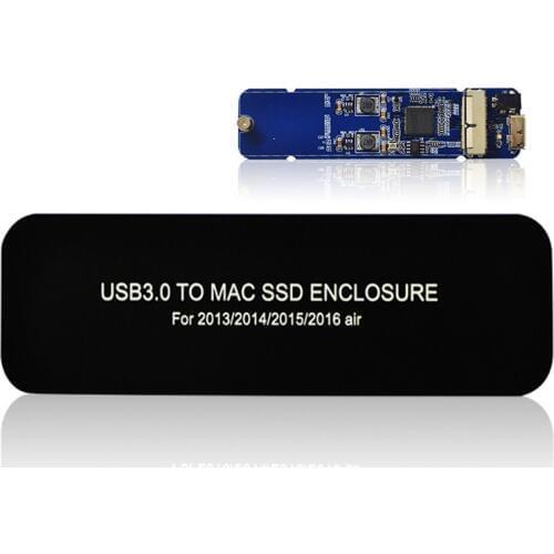 QINDIAN HDD Enclosure External HDD Case USB 3.0 M.2/M2 SSD Case Hard Drive Enclosure for Apple Macbook Pro 2013 2014 2015 2016