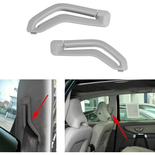 For Volvo S60 S80 V70 XC90 Seat Belt Retractor Guide Ring Belt Selector Gate Seat Belt Trim Cover Gray