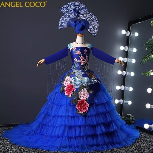 Real Picture Luxury Flower Girl Dresses for Wedding Communion Dress Kids Pageant Dresses For Children Birthday Party Clothes