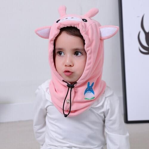 Hat Helmet Girl Boy Winter Fleece Animal Warm Cap Skiing Outdoor Accessory For Toddlers