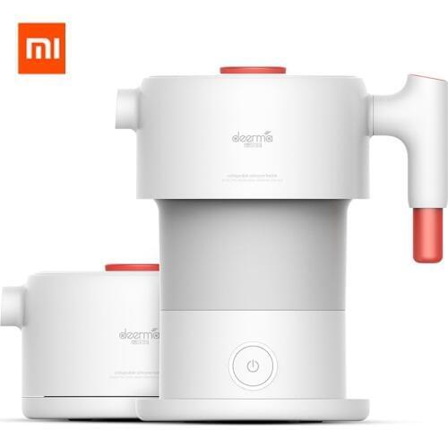 Youpin Deerma 0.6L Folding Portable Water Kettle Handheld Electric Water Flask Pot Auto Power-off Protection Wired Kettle