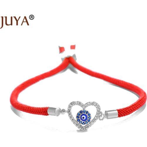 Heart Shape Turkish Blue Evil Eye Bracelets Red Black Rope Chain Adjustable bracelet femme pulseras hombre couple bracelet gift