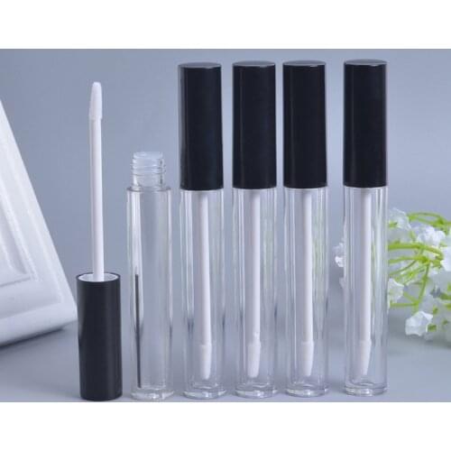 30Pcs 5 Color Lip Gloss Tubes with Wand Refillable Empty Lip Gloss Bottles 2.5 ml Clear Lip Balm Bottle Lipstick Tubes Container