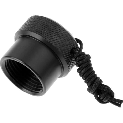 Universal Scuba Diving Dive DIN Tank Valve Threaded Dust Plug Protective Cap Attached With Swivel Lanyard