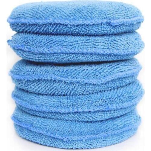 Car Wax Sponge Soft Microfiber Manual Applicator Pad Polishing Sponge with Pocket for Apply Remove Wax Auto Care car wipe