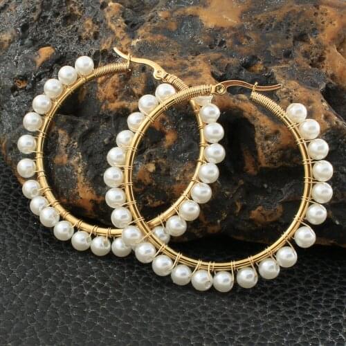 Stainless Steel Women Hoop Earrings In Jewelry Gift Fashion Wholesale Joyas De Acero Inoxidable Para Mujer EFGZBNAG