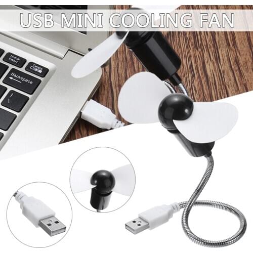 1pc Cooling Fan Portable Flexible USB Mini Cooler Cooling Fan For Laptop Desktop PC Office Cooling Fan