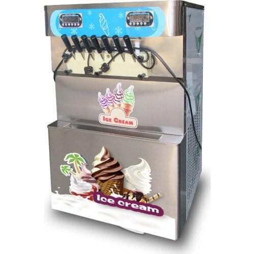 2021 Industrial Ice Cream Maker/soft Serve Ice Cream Machine With 7 Flavors Free Cfr By Sea
