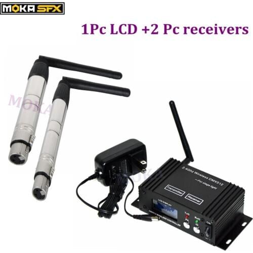 3 pcs/lot dmx 512 channels controller Wireless DMX 512 Controller Receiver +Transmitter/sender Communication Distance 400m