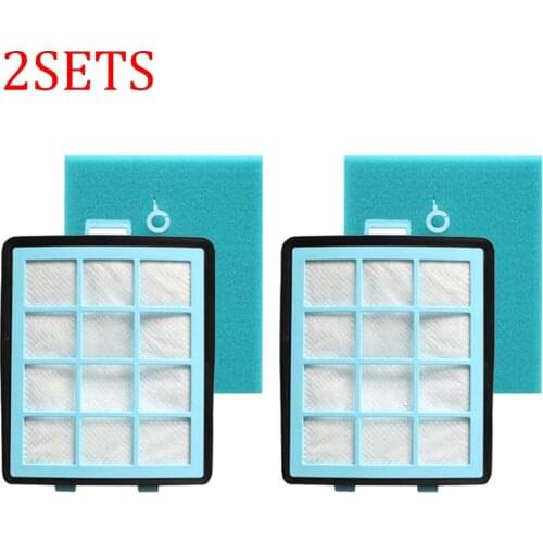 4pcs HEPA Filters Replacement Kit For Philips FC8760 FC8761 FC8764 FC8766 FC8767 Vacuum Cleaner Parts With Sponge Cotton