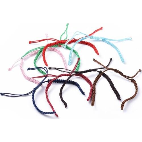5pcs Braided Nylon Cord for DIY Bracelet Jewelry DIY Making Accessories 145~155x5x2mm