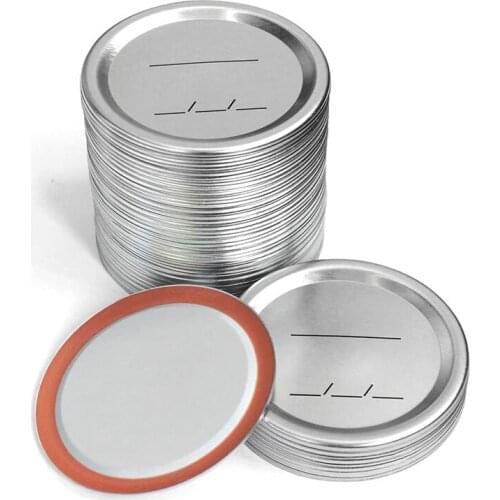 80Pcs Wide Mouth Canning Lids,Mason Jar Canning Lids For Ball,Split-Type Lids Leak Proof 86Mm Mason Jar Lids For Canning