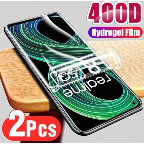 9D Screen Protective Film 2pcs For Realme 8 5G 8 Pro Hydrogel Soft Film For oppo realme 8 7 pro realmi 8 7 5g HD Film Not Glass