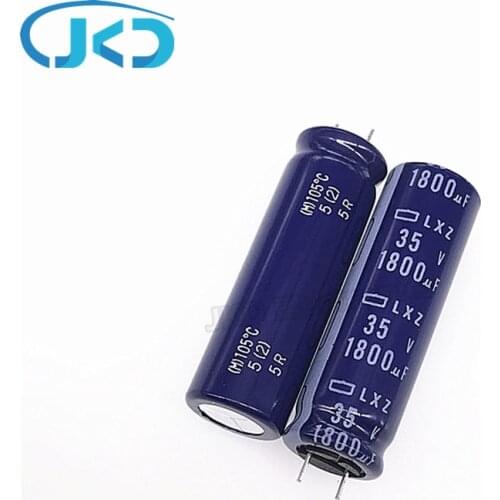 20pcs/lot 1800uF 35V NIPPON NCC LXZ Series 12.5*40mm Low Impedance Long Life 35V1800uF Aluminum Electrolytic Capacitor
