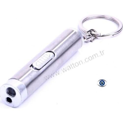 Cat Toy Laser Flashlight Keychain