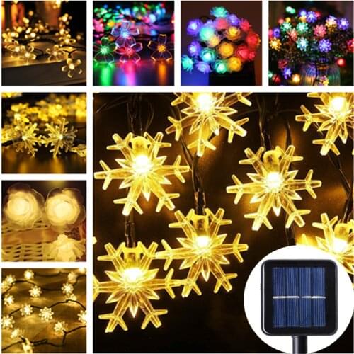 20-100 Led Festoon Led String Lights Wedding Christmas Decoration Solar Led Light Outdoor Solar Garland Garden Decor Fairy Lighs
