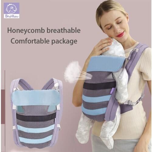 2020 New Months Bow Breathable Ergonomic 15KG Baby Carrier Infant Kid Baby Hipseat Sling Front Facing Kangaroo Baby 0-6 Months