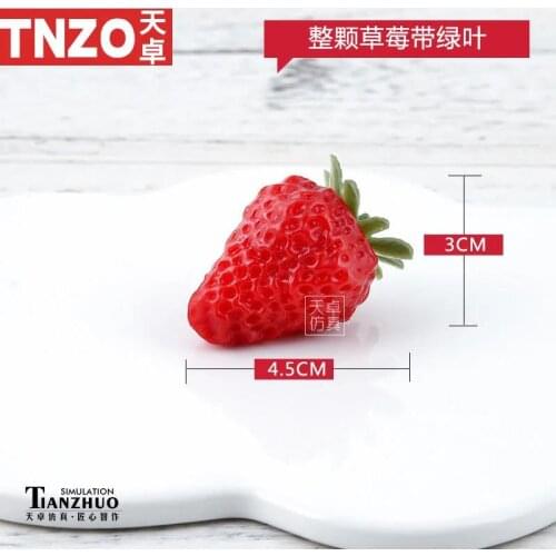 Simulation Fruitslice Strawberry Cherry Grapes Kitchen Decoration Props Living Room Dining Table Decoration Photography Props