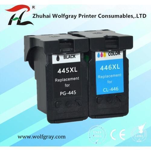 Compatible PG 445 445XL cl446 pg445 PG-445 CL-446 CL 446xl ink cartridge for Canon PIXMA MG 2440 2540 2940 MX494 IP2840