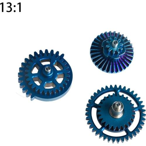 BD Super High Speed Dual Sector Gear Set 13:1 16:1 18:1 AEG Gearbox Hollow Titanium Alloy Riveting Shaft Airsoft Accessories