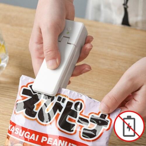 Kitchen Accessories USB Charging Portable Food Clip Heat Sealing Machine Sealer Home Snack Bag Sealer Kitchen Utensils Gadget