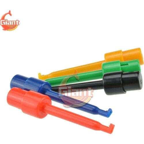 Mini 5Pcs Or 10pcs Single Test Hook Clip Test Probe For Electronic Testing IC Grabber Large Round Crocodile Clip Hook Test Clip