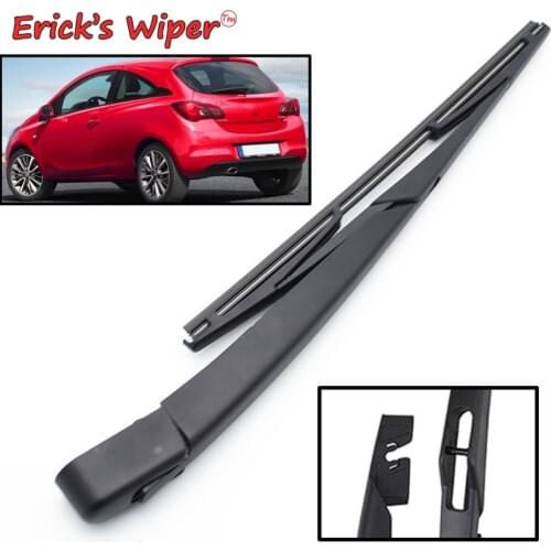Ericks Wiper 12" Rear Wiper Blade & Arm Set Kit For Opel Corsa E 2014 - 2020 Windshield Windscreen Rear Window