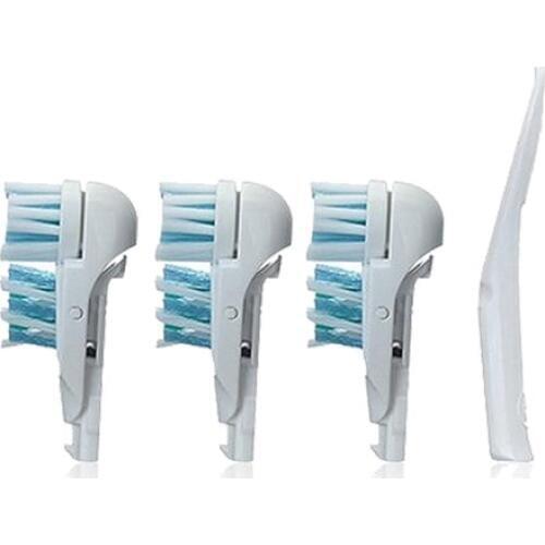 24PCS 4734 4732 Electric Toothbrush Heads Dual Clean Soft-Bristled For Oral B Cross Action Toothbrush Heads