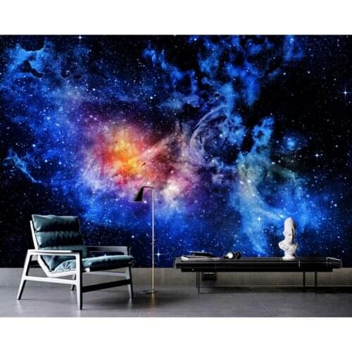 XUE SU Customized large wallpaper mural HD fantasy interstellar universe starry sky night sky ceiling background wall