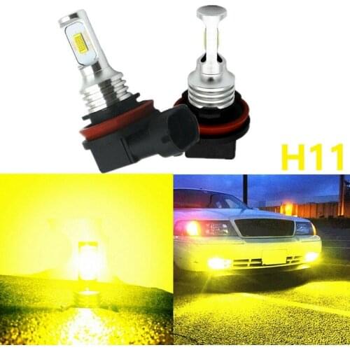 NEW-H11 H8 H16 80W 4000LM 3000K Yellow Tech LED Fog Lights Conversion Bulbs Kit