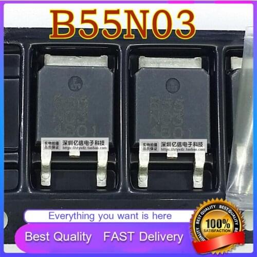 10Pcs/Lot New Original B55N03 SOLAR TO252 Field Effect MOS TUBE Good Quality