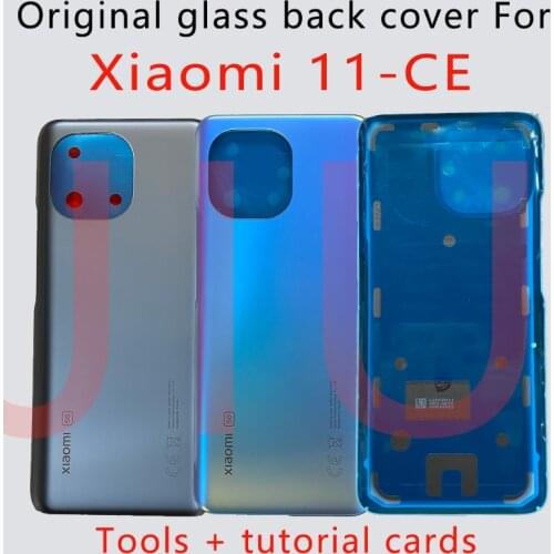 Original For Xiaomi Mi 11 5G Back Glass Battery Cover For NEW Mi 11 Rear Door Housing Case With Adhesive Tape
