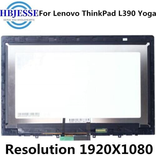 Test well For Lenovo 13.3" FHD 1920X1080 LCD Touch Screen Digitizer Assembly with Bezel Frame Thinkpad L390 Yoga 20NT