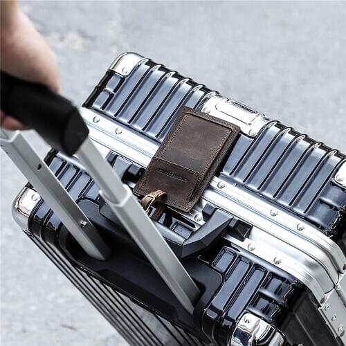 Portable Suitcase Bag Luggage Listing Retro Backpacks ID Label Address Holder Case Bag
