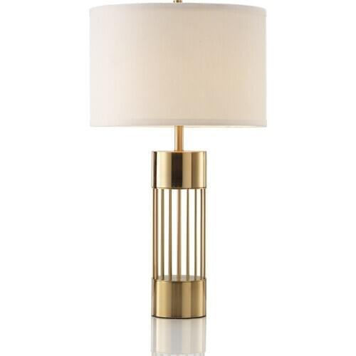 Post-Modern Iron Table Lamp for Bedroom Living Room Nordic Simple Model Room Creative Warm Study Bedside Lamp Led Table Lamp