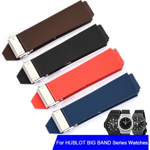 19 20 24 26mm Watchbands For HUBLOT BIG BANG CLASSIC FUSION Watch Accessories Silicone Watch Bracelet Band Rubber Watch Strap