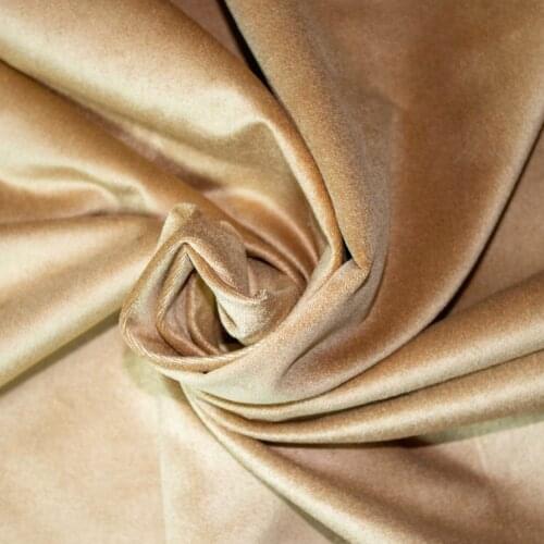 Milk Coffee Curtain Velvet Fabric 145 cm width 10 mt'ye up cut