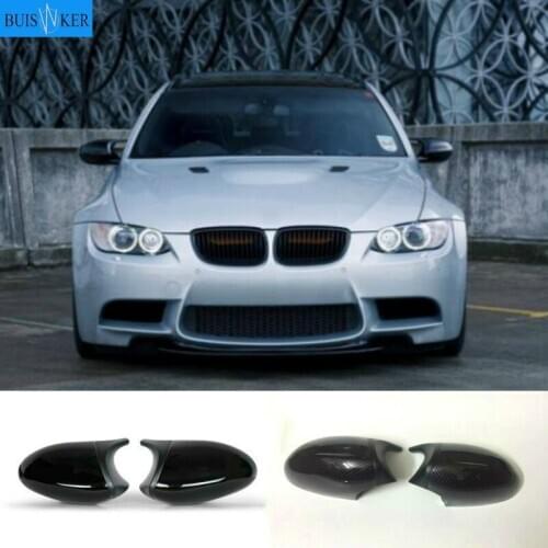 Carbon Black For BMW 1 3 Series E81 E82 E87 E88 E90 E91 E92 E93 High Quality Side Wing Rearview Mirror Cover Cap Car Accessories