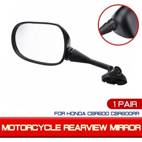 1pair 18mm Motorcycle Rearview Rear View Mirrors For Honda CBR600 CBR600RR CBR1000 CBR1000RR Glass Back Side Mirror Right Left